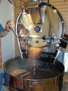 Fresh Roasted, Coffee In Roaster, Small Batch, Coffee Fundraiser, giving bean products